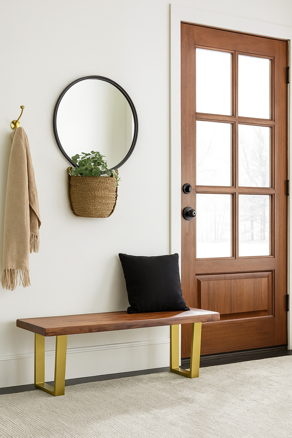 Lark Mango Wood Bench