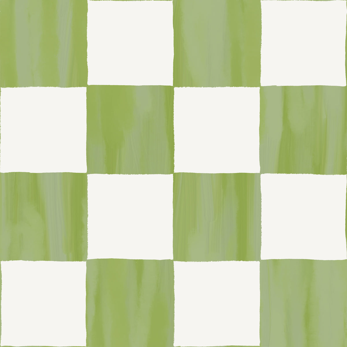 Checkers Wallpaper, olive green