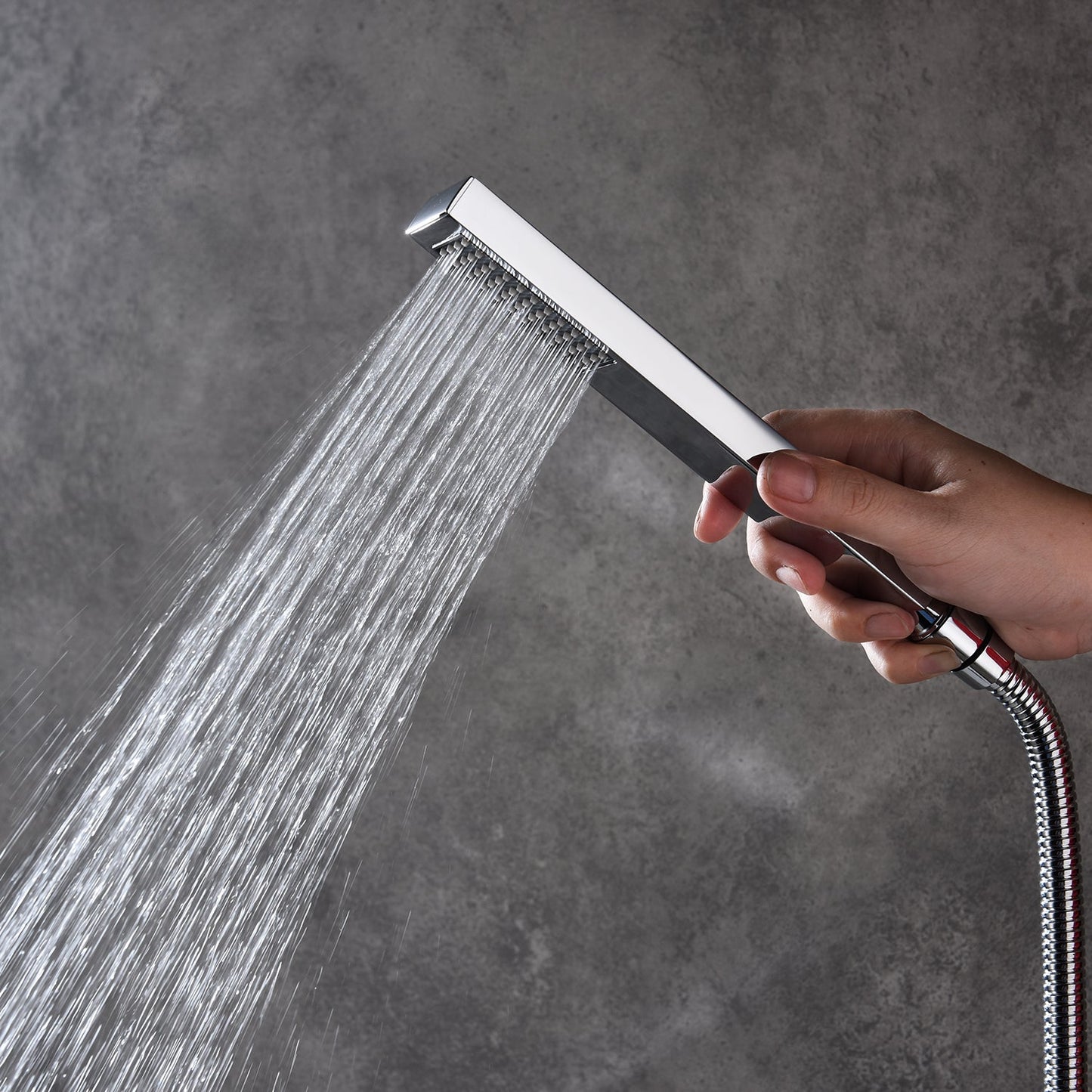 Chrome 3-Way Digital Shower System with 12" or 16" Rain Head: LED Options