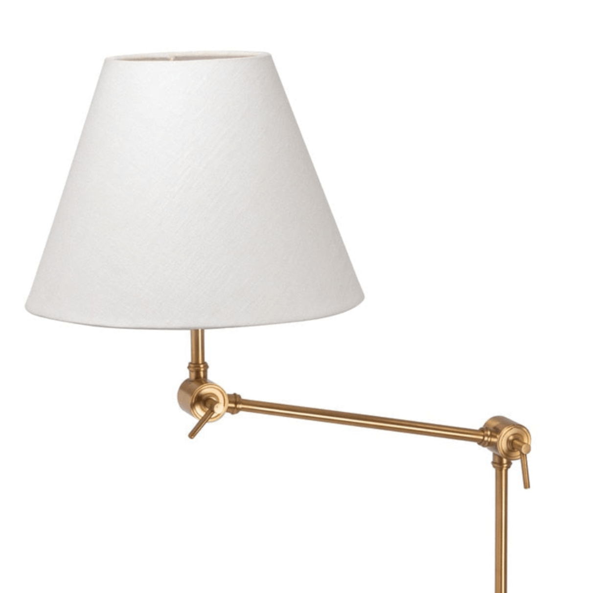 Clamp-on Desk Lamp with Fabric Shade