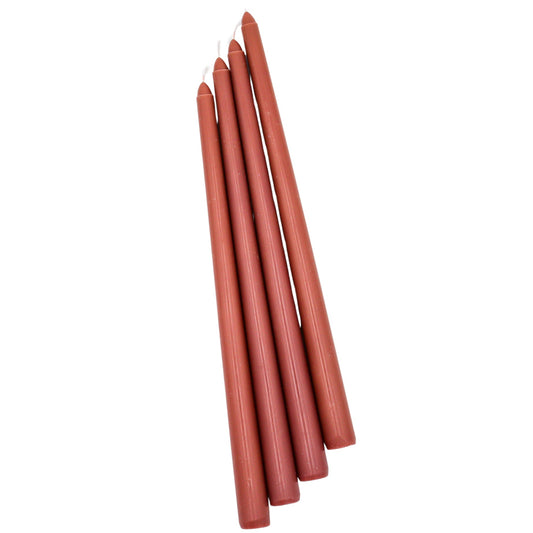 Extra Tall Cocoa Truffle Delight Taper Candle, 1 Case of 24 Packs (4 Candles per Pack)