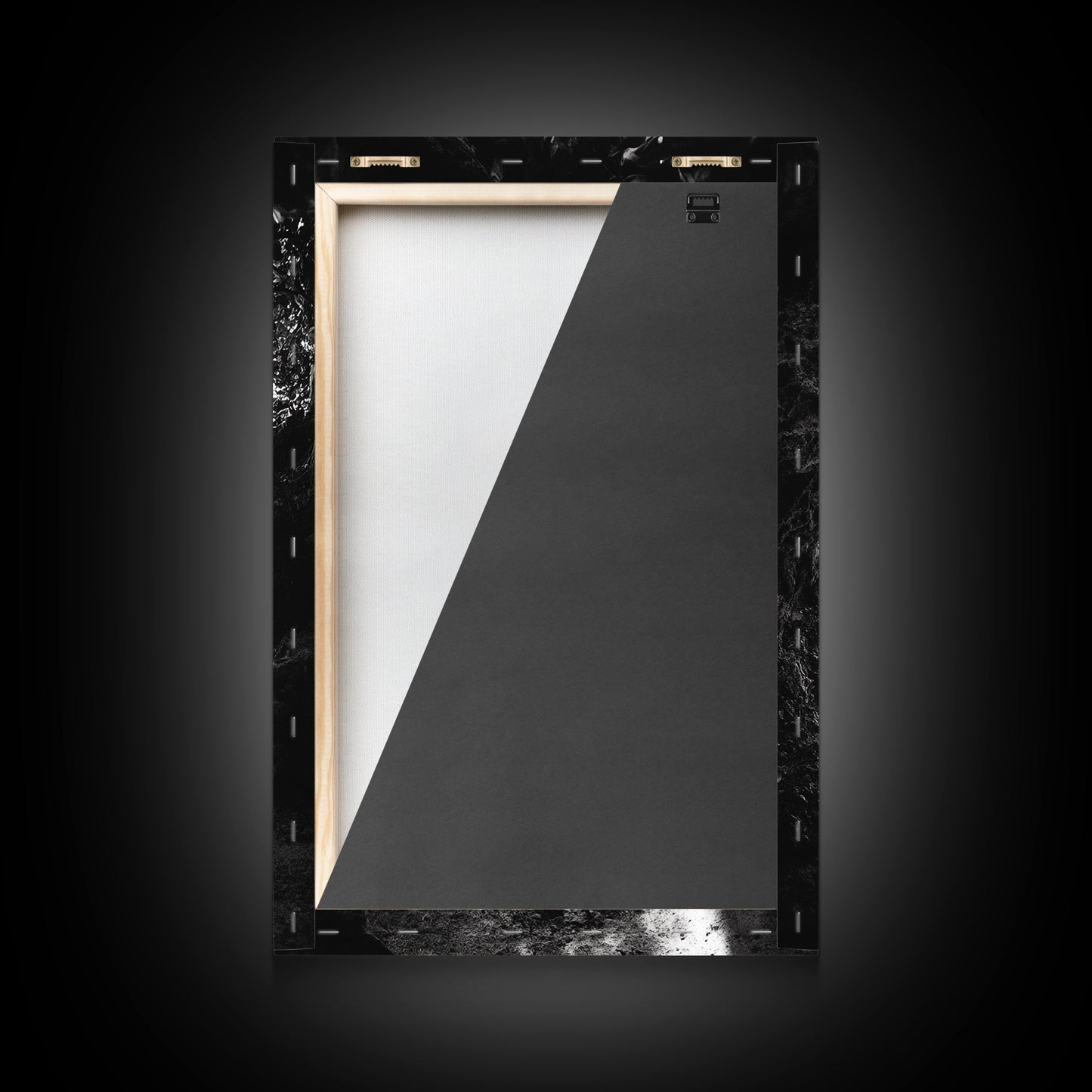 Hidden Beach, Cave Entrance, Secret Shoreline, Natural Light, Canvas Print, Bathroom Wall Decor, Travel Inspired Art, Black And White