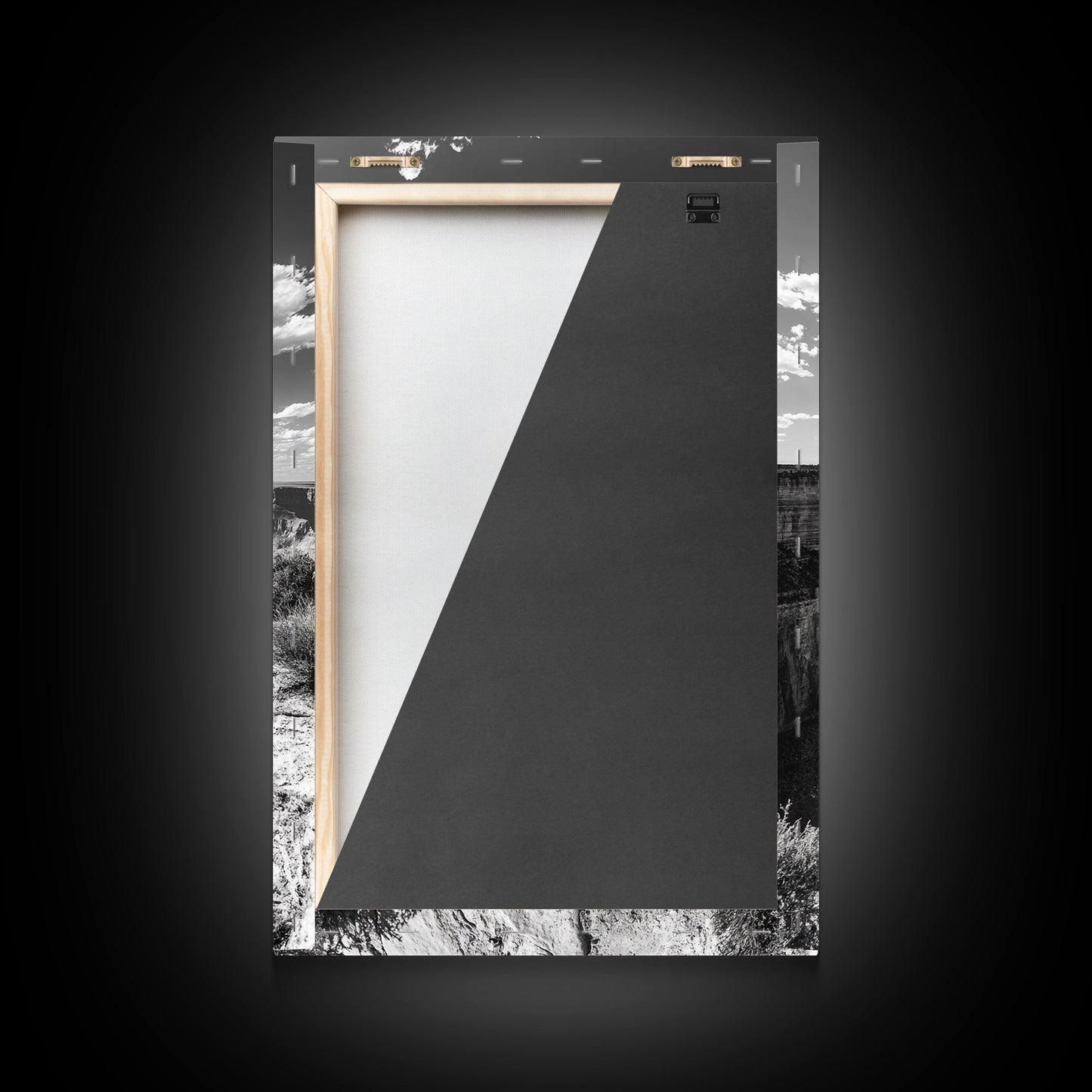 Grand Canyon, Desert, Clouds, Depth - Epic canyon view, Canvas Print, adventurous living room centerpiece, nature-inspired wall art