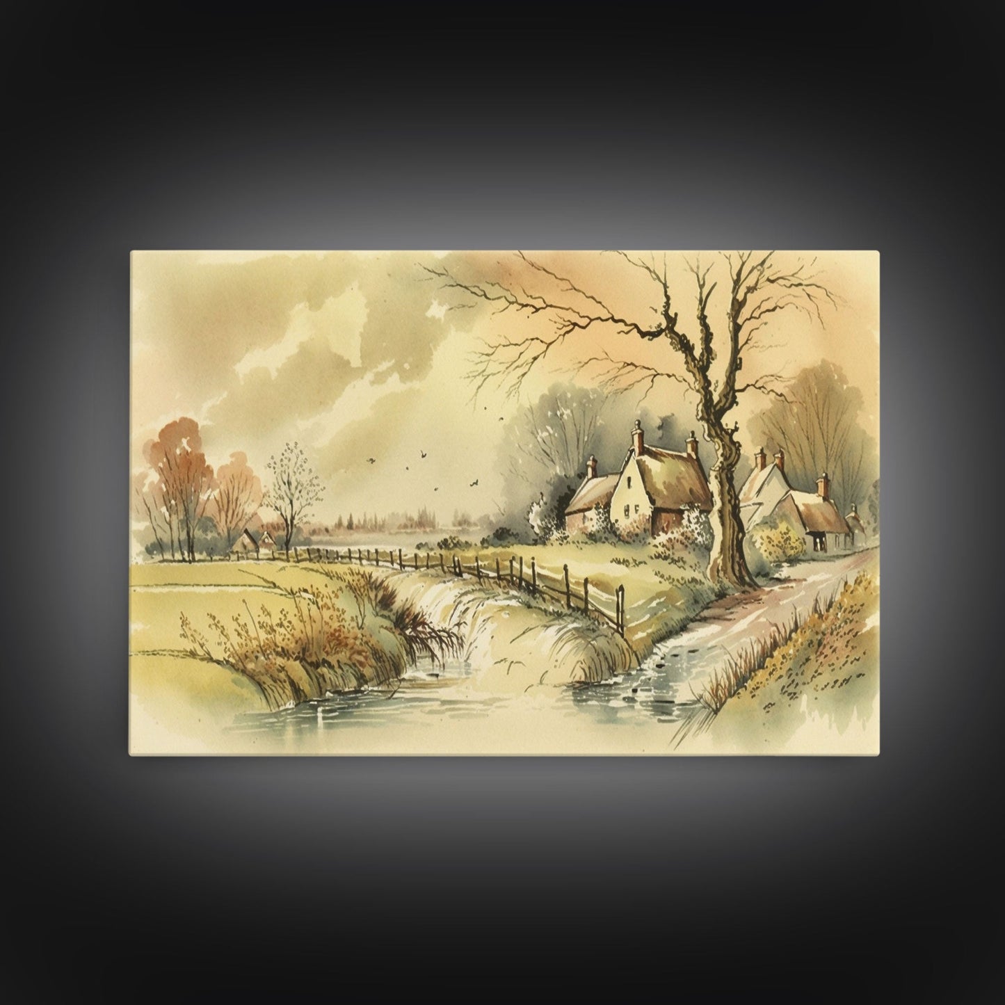 Life On The Farm, Framed Canvas Print, Wall Art