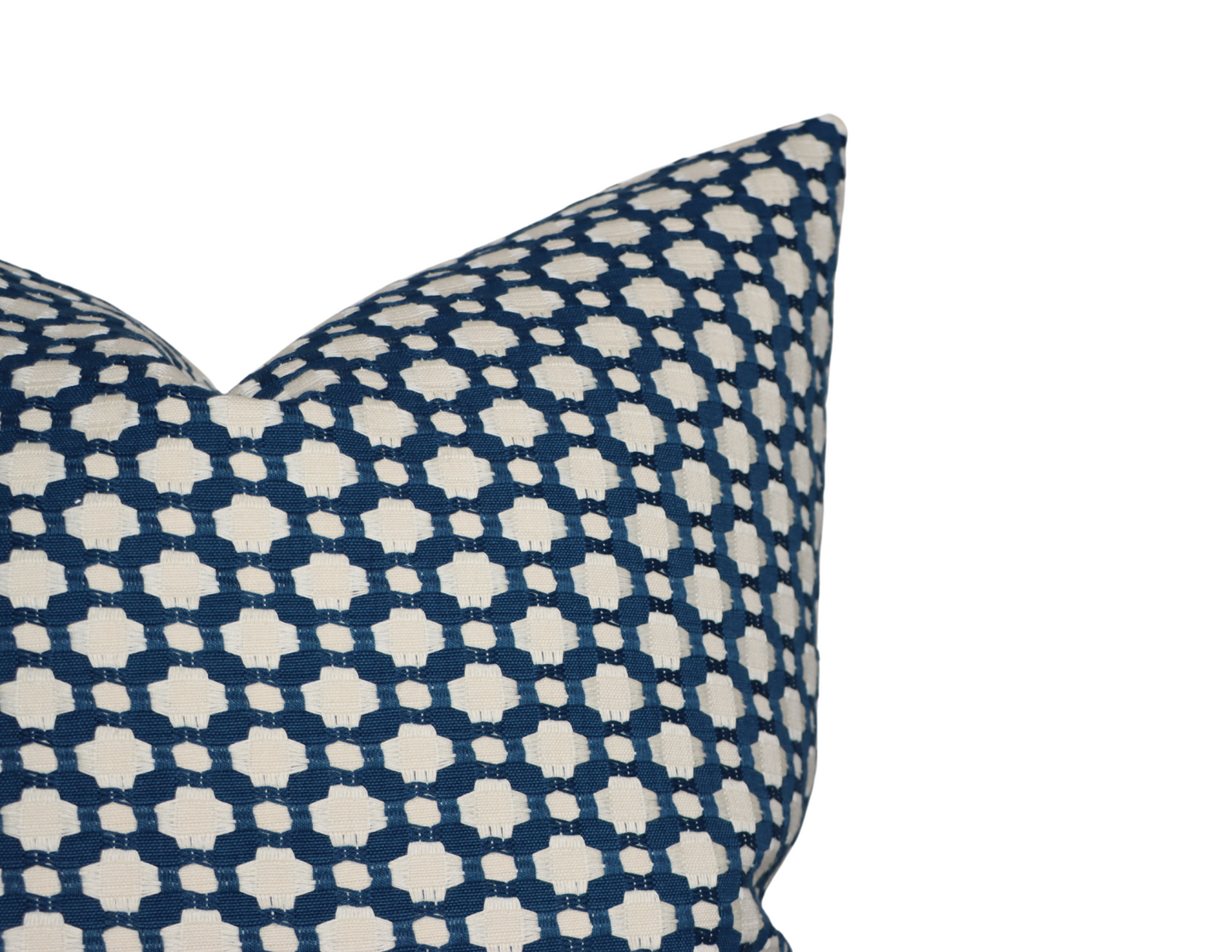 Betwixt Pillow Cover in Indigo, Schumacher Textiles