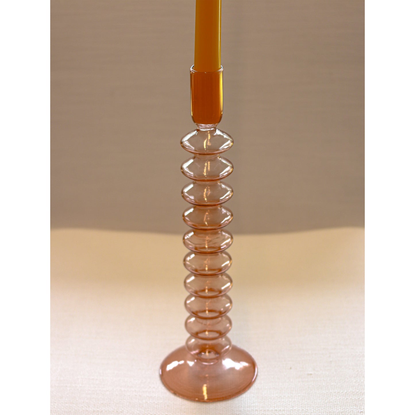 Coraline Peach Candle Holder - Case of 12