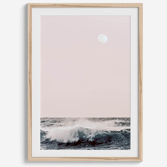 Moon Over Waves