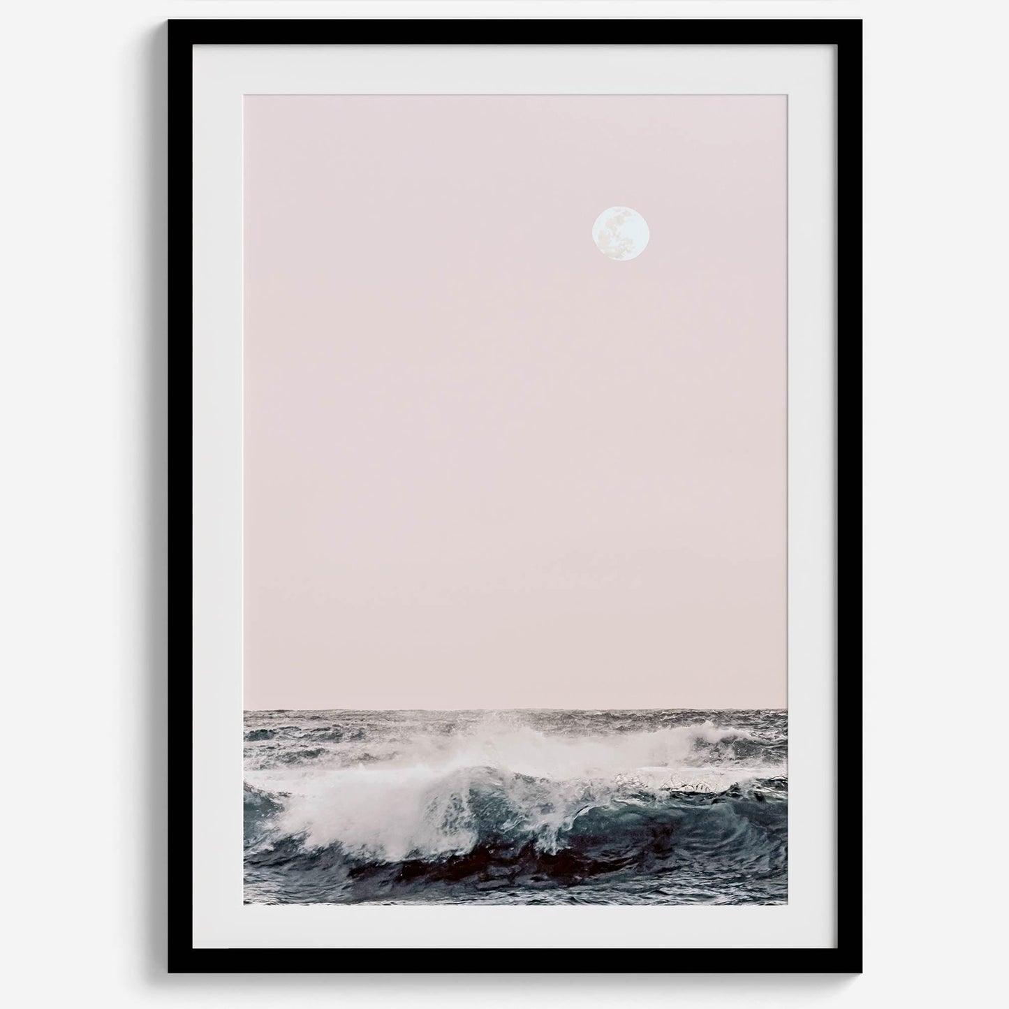 Moon Over Waves