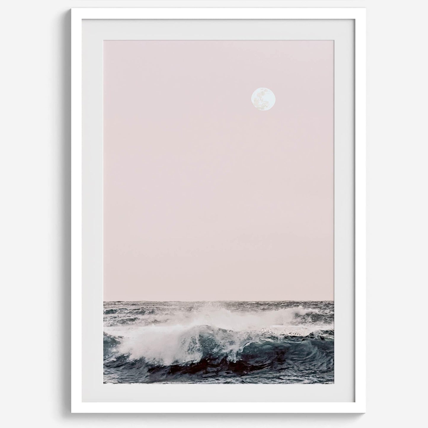 Moon Over Waves