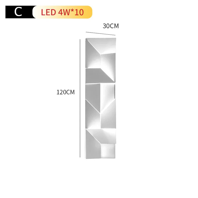 Caroline's Geometric Art Wall Lamp - Creative Indoor Lighting for Home Decor