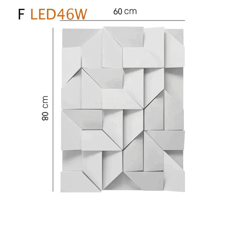 Caroline's Geometric Art Wall Lamp - Creative Indoor Lighting for Home Decor