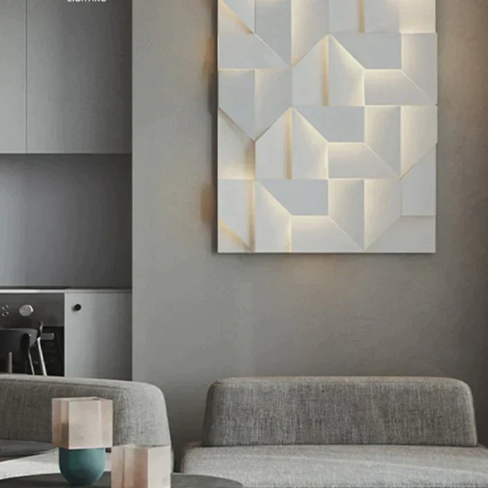 Caroline's Geometric Art Wall Lamp - Creative Indoor Lighting for Home Decor