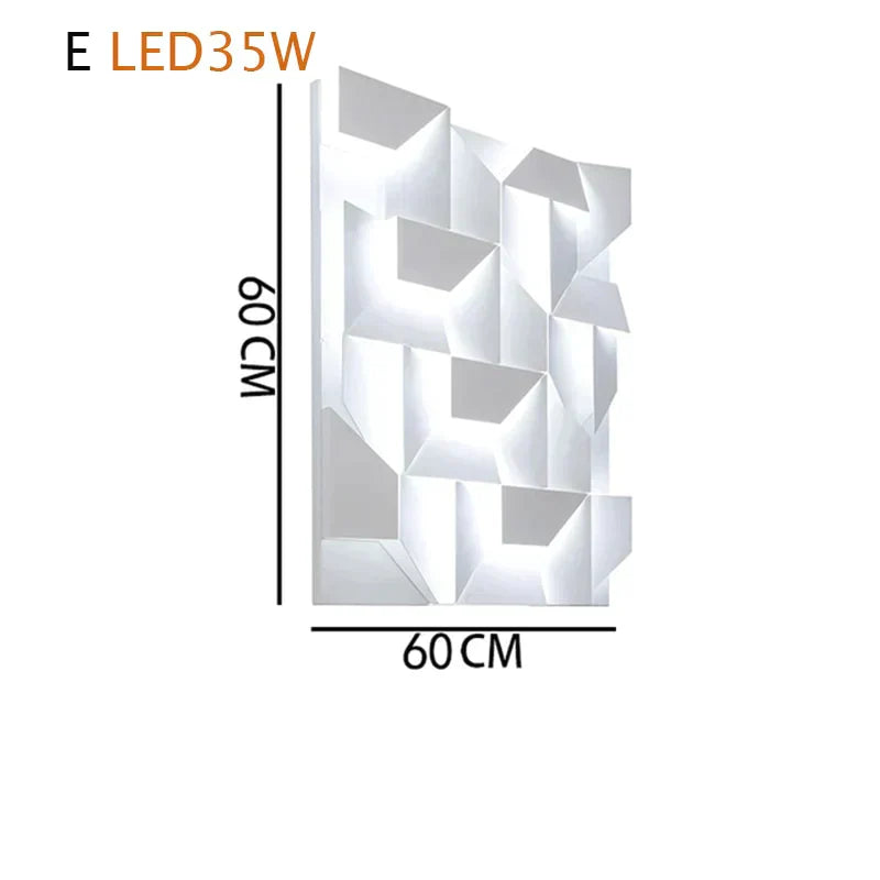Caroline's Geometric Art Wall Lamp - Creative Indoor Lighting for Home Decor