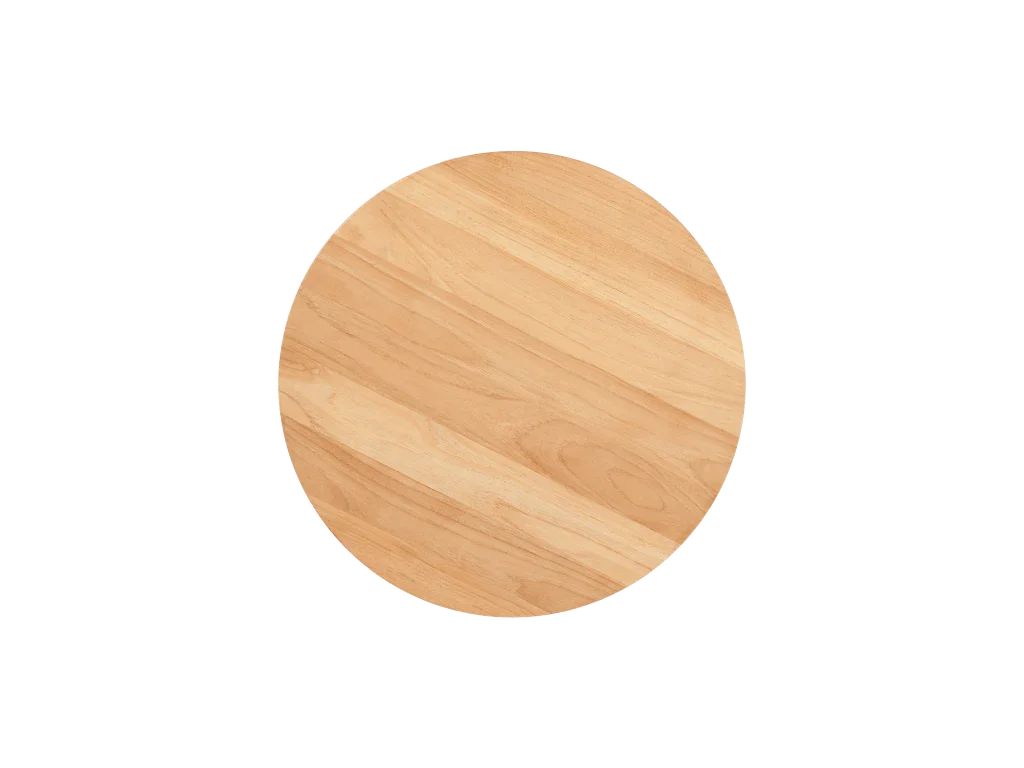 Cross Legs Nesting Teak Patio Side Table