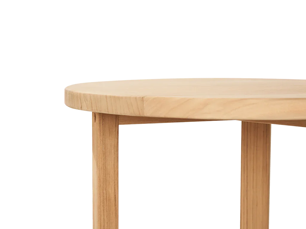 Cross Legs Nesting Teak Patio Side Table