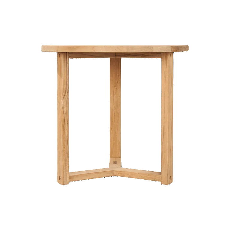 Cross Legs Nesting Teak Patio Side Table