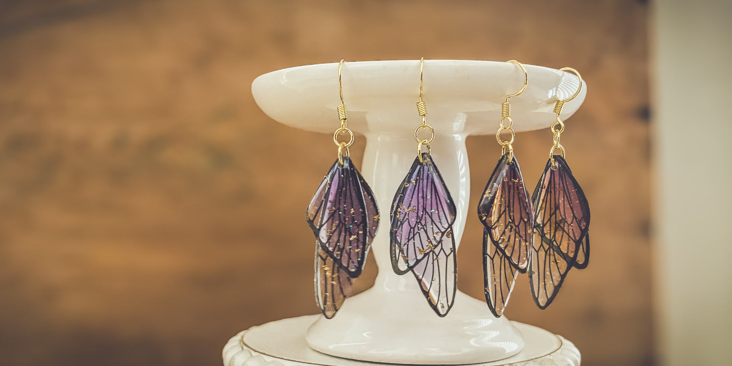 Beautiful Butterfly Wing Earrings