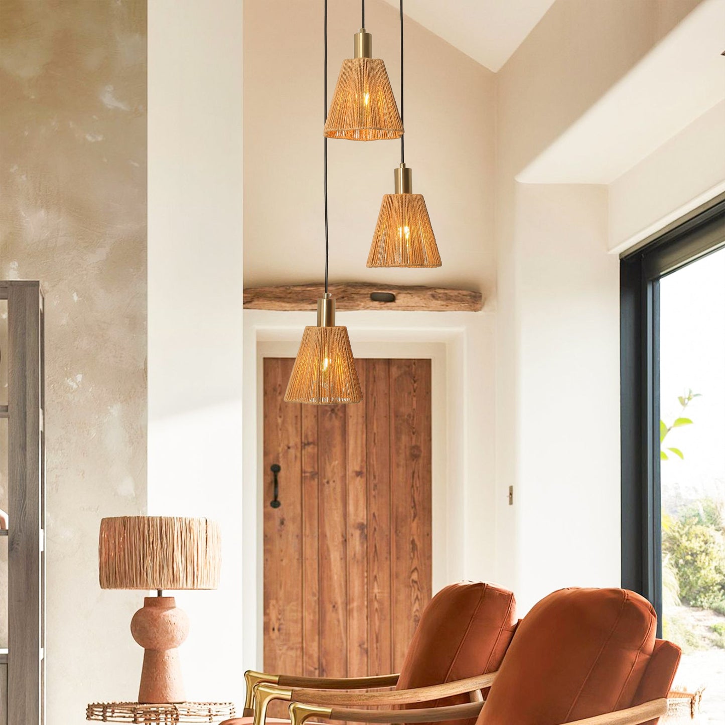 15 Inch Merle 3-Light Island Pendant Light