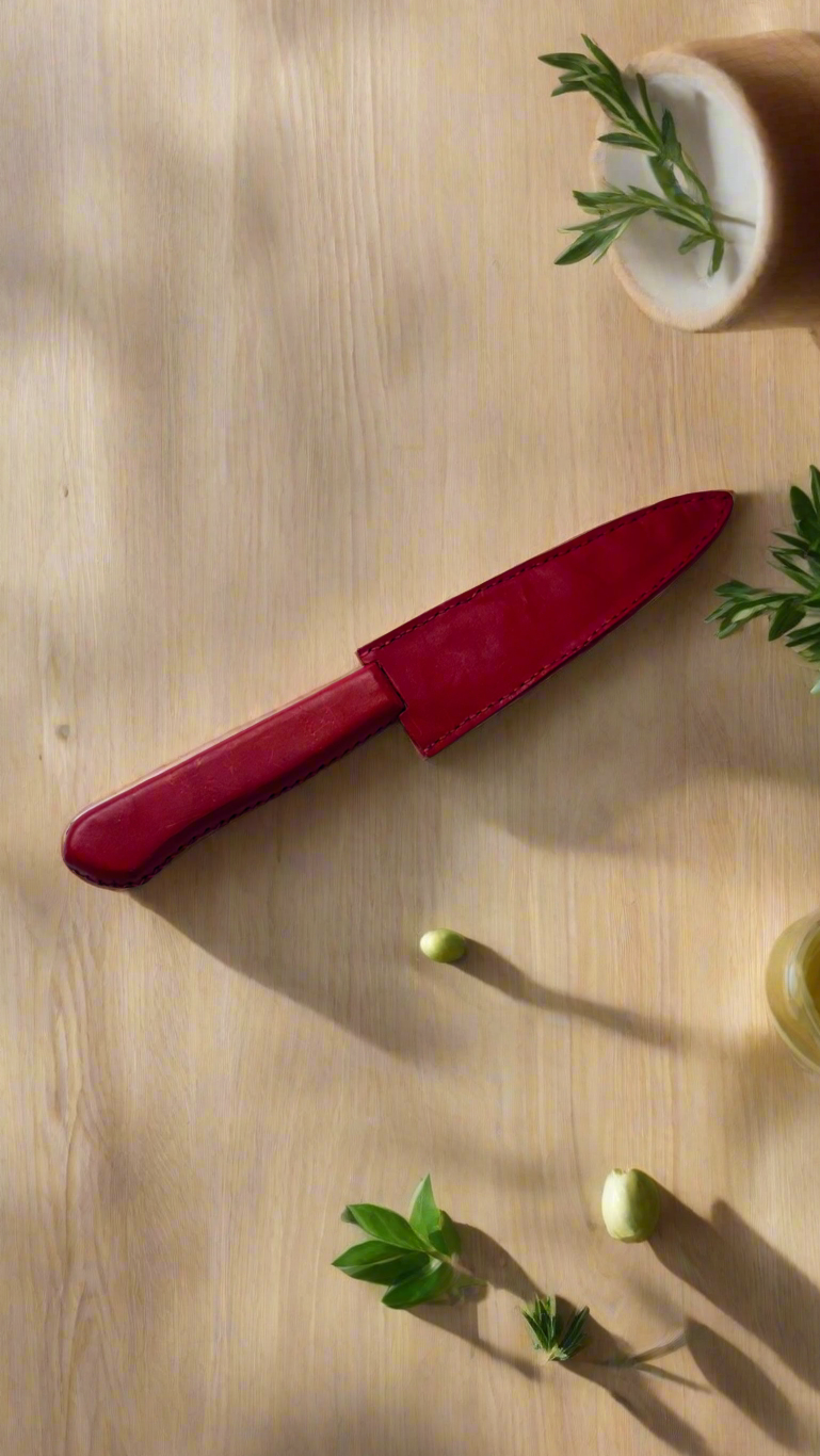 Gourmet 6" Kitchen Knife & Sheath