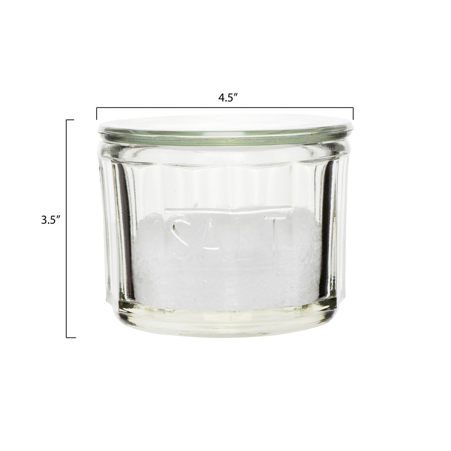 Pressed Glass Clear Salt Cellar