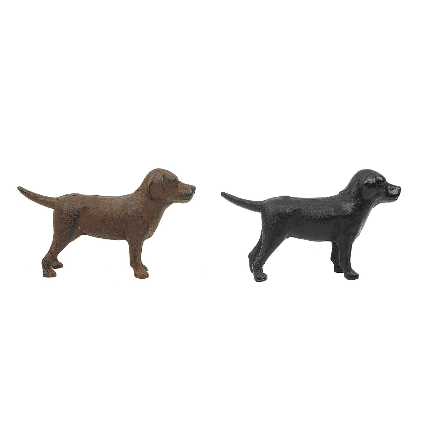 Cast Iron Labrador Dog Figurines | 2 Colors