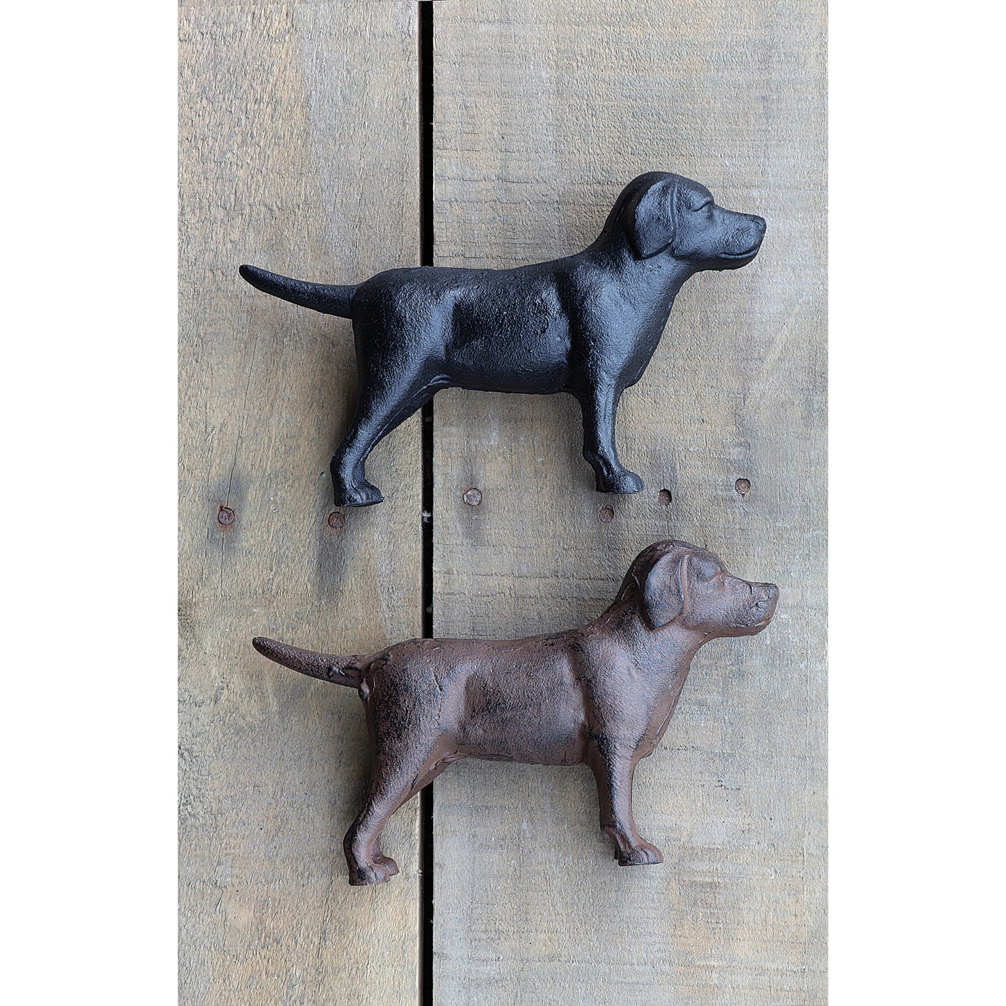 Cast Iron Labrador Dog Figurines | 2 Colors