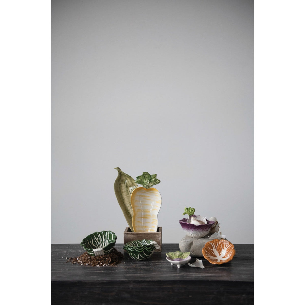Green Cabbage Nesting Bowls | Set of 4