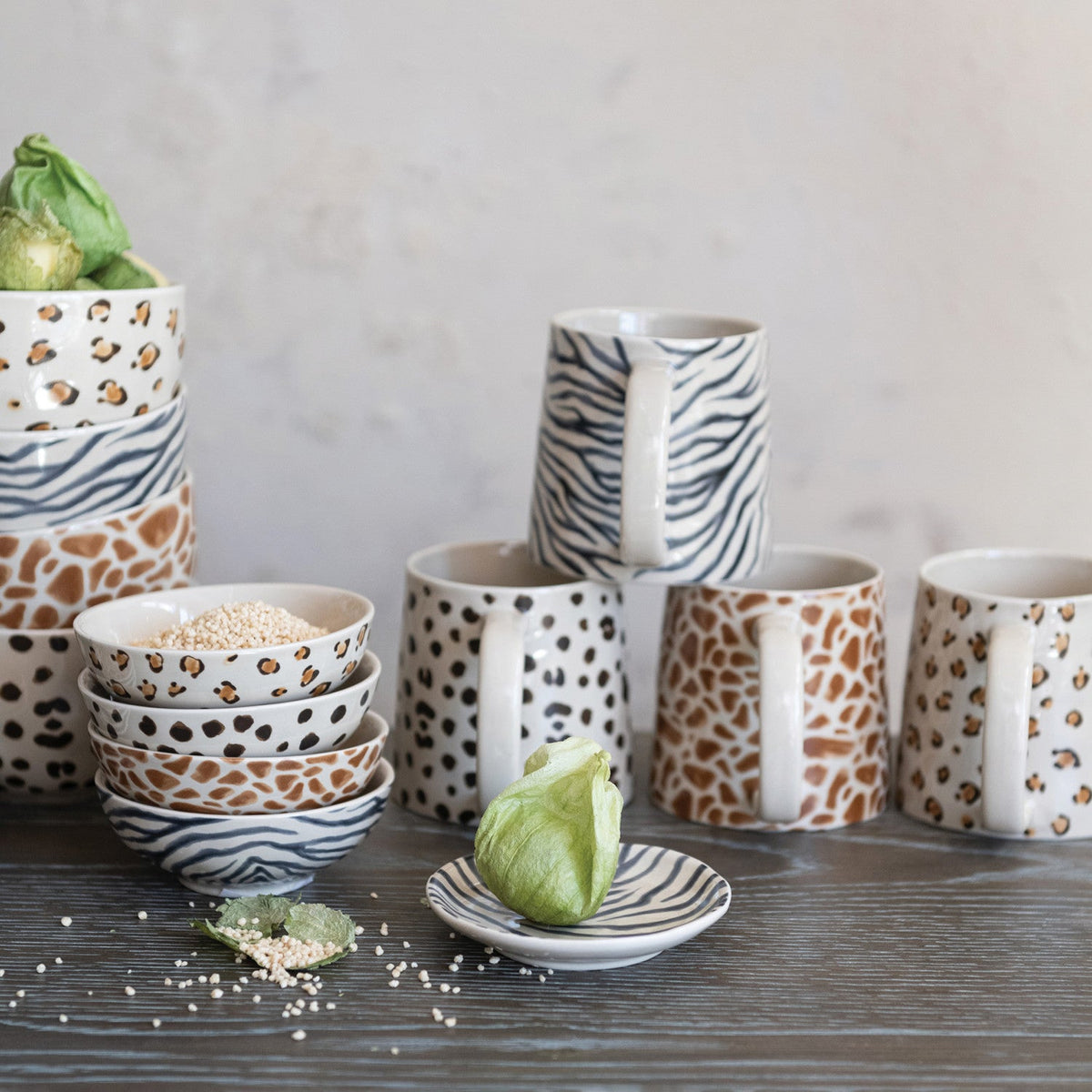 Animal Print Ceramic Coffee Mug | 4 Patterns