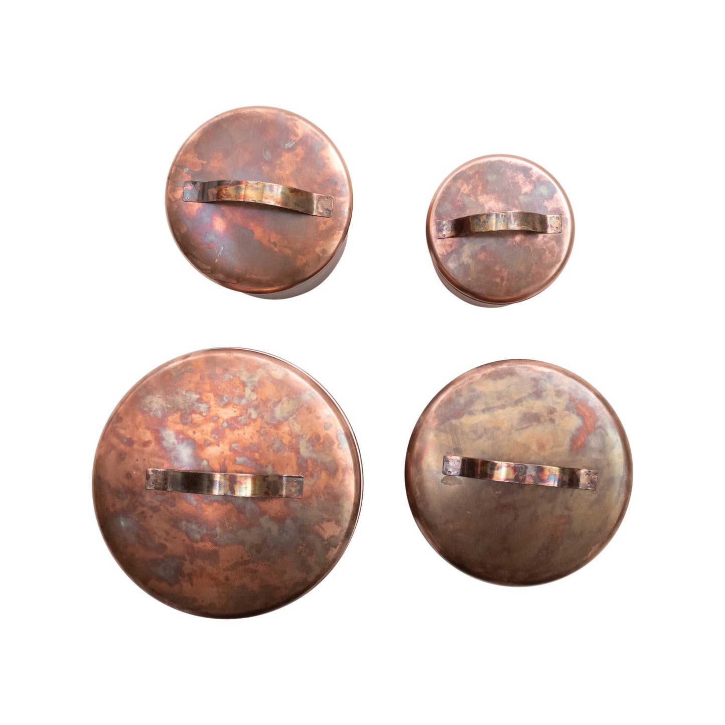 Oxidized Copper Finish Stainless Steel Canisters | 4 Sizes