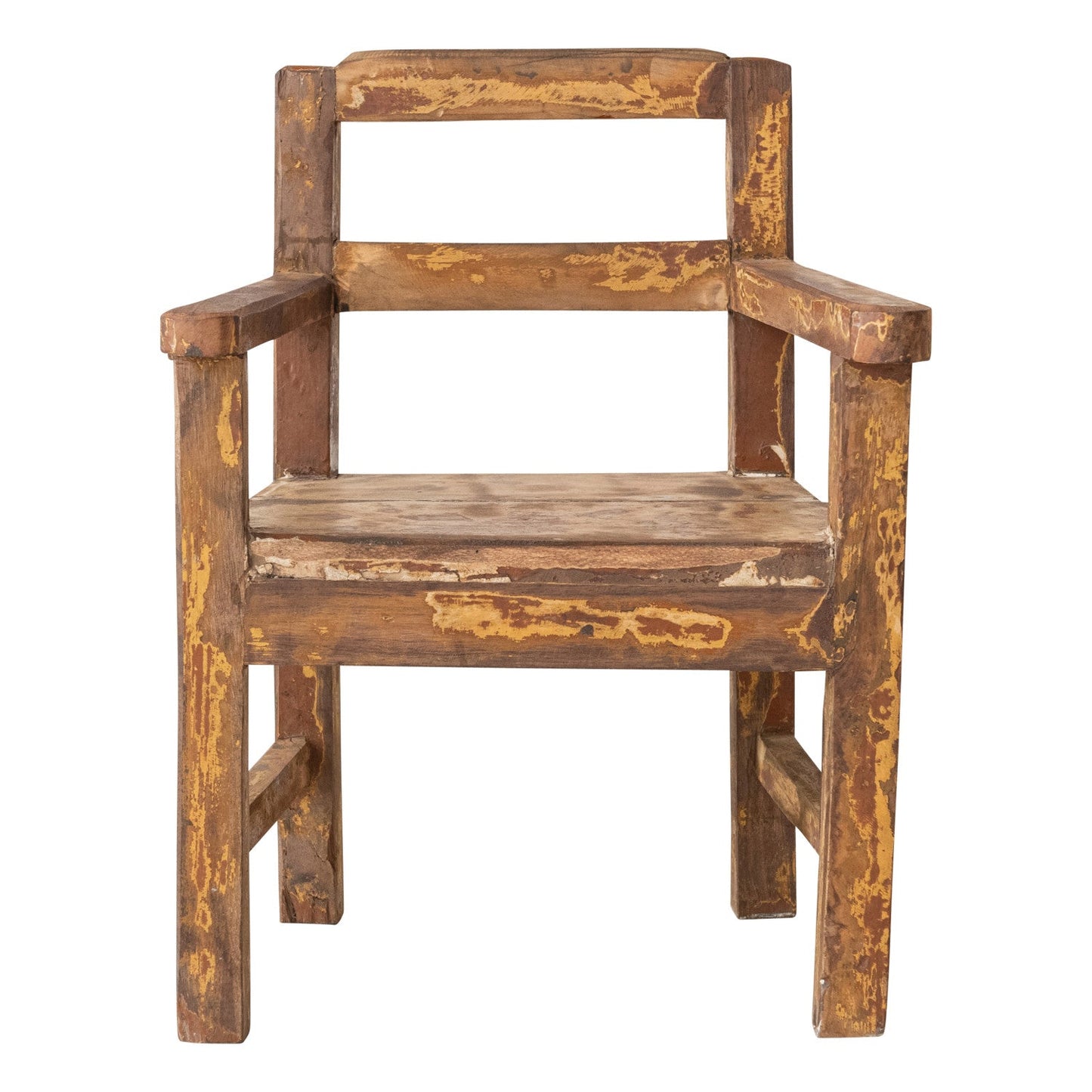 Distressed Reclaimed Wood Mini Decorative Chair