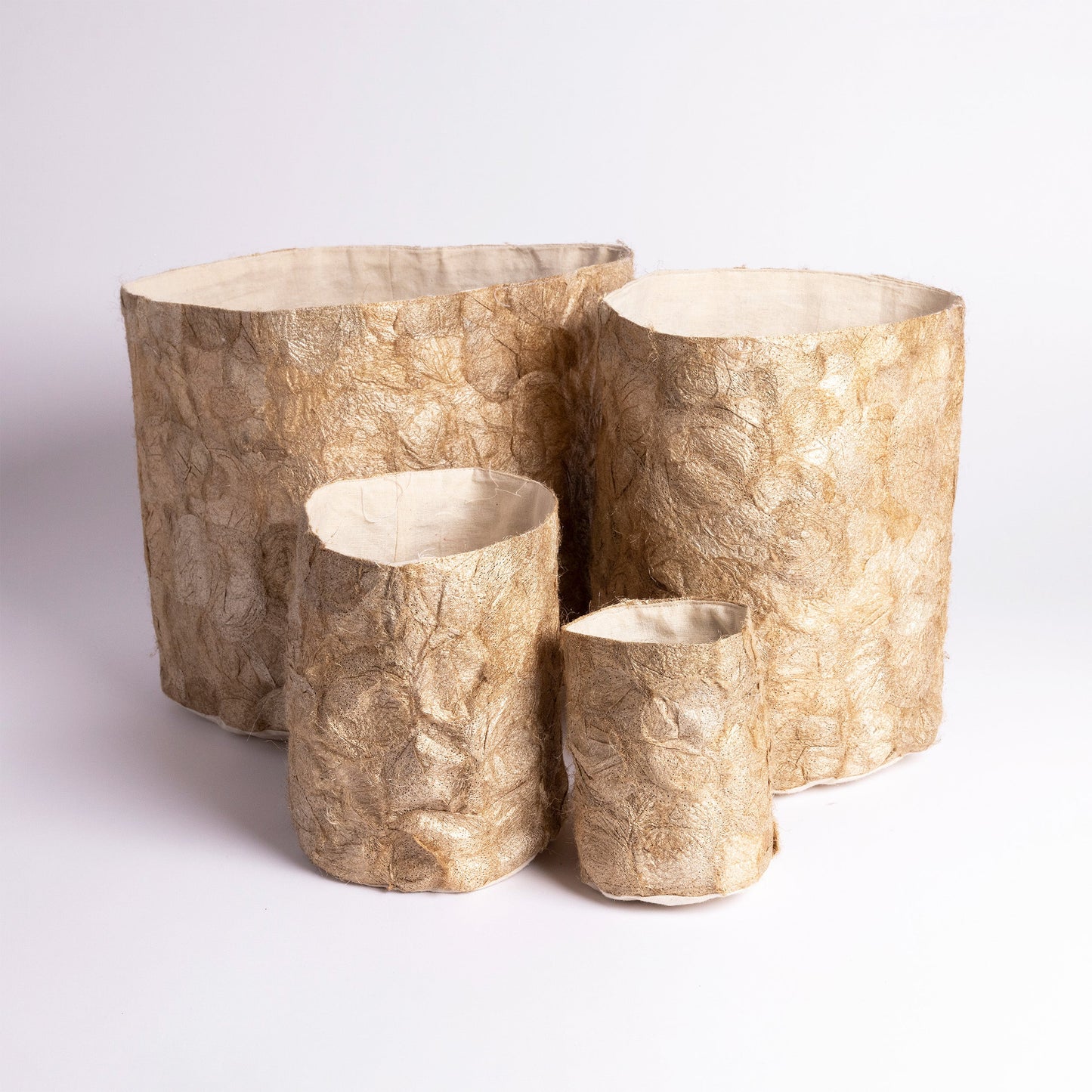 Natural Madagascar Wild Silk Basket