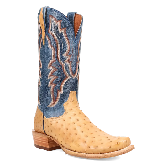 Dan Post Brady - Men's Full Quill Ostrich Leather Cowboy Boots
