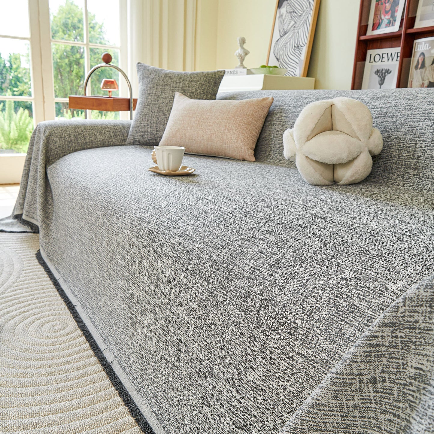 Decorative Furniture Protector Sofa Throw Cover for Loveseat, Sofa & Sectional Couch