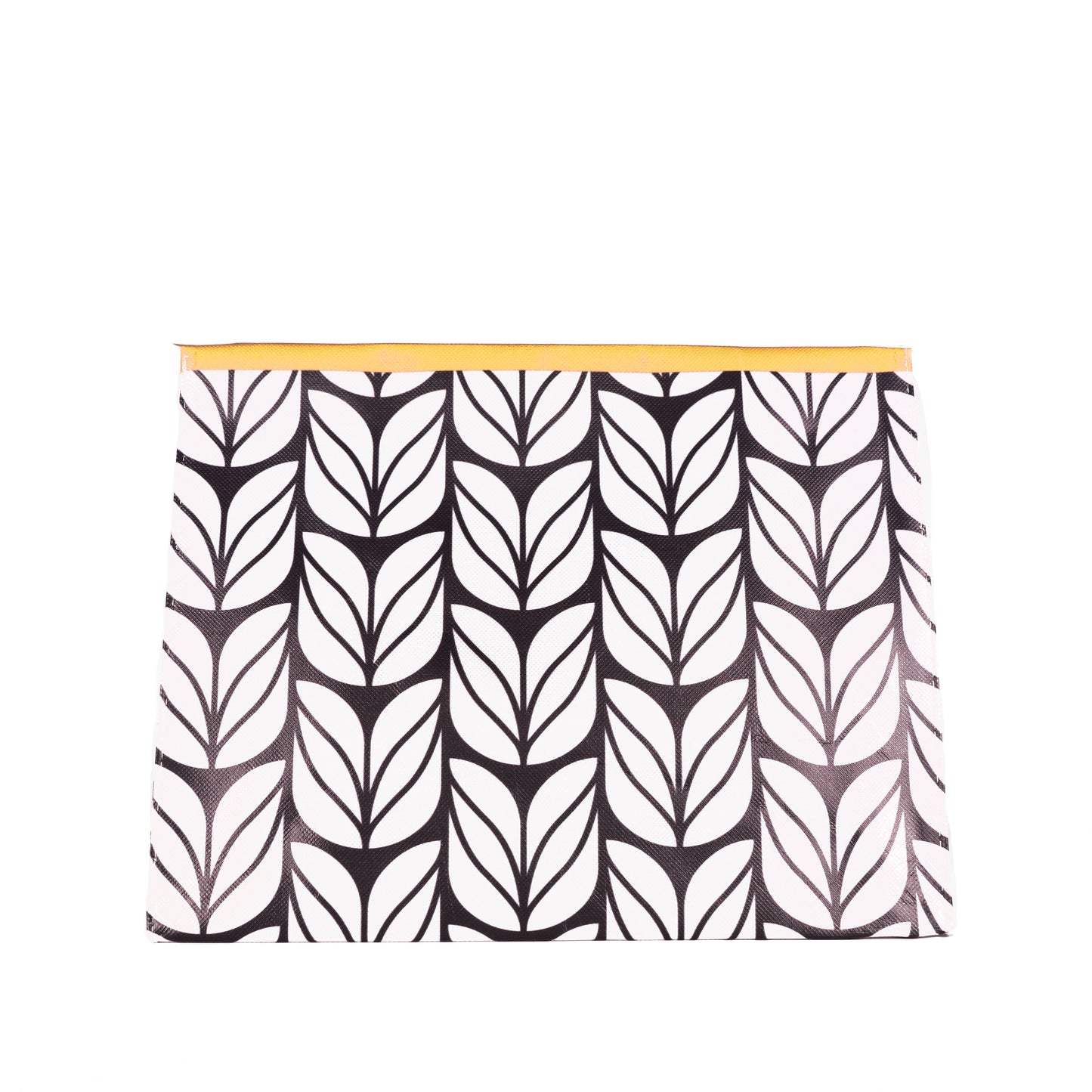 EverEnvelope: Medium Black, White, & Marigold Reusable Gift Bag with Magnetic Closure (Reusable Gift Wrap Bags – Sustainable, Foldable, Eco-Friendly)