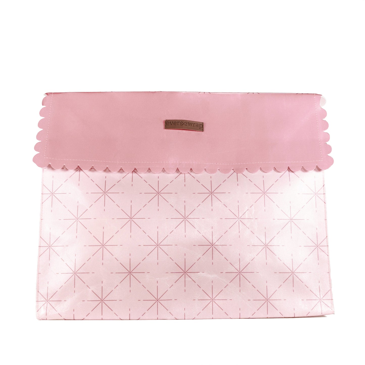 EverEnvelope: Large Pink Reusable Gift Bag with Magnetic Closure (Reusable Gift Wrap Bags – Sustainable, Foldable, Eco-Friendly)