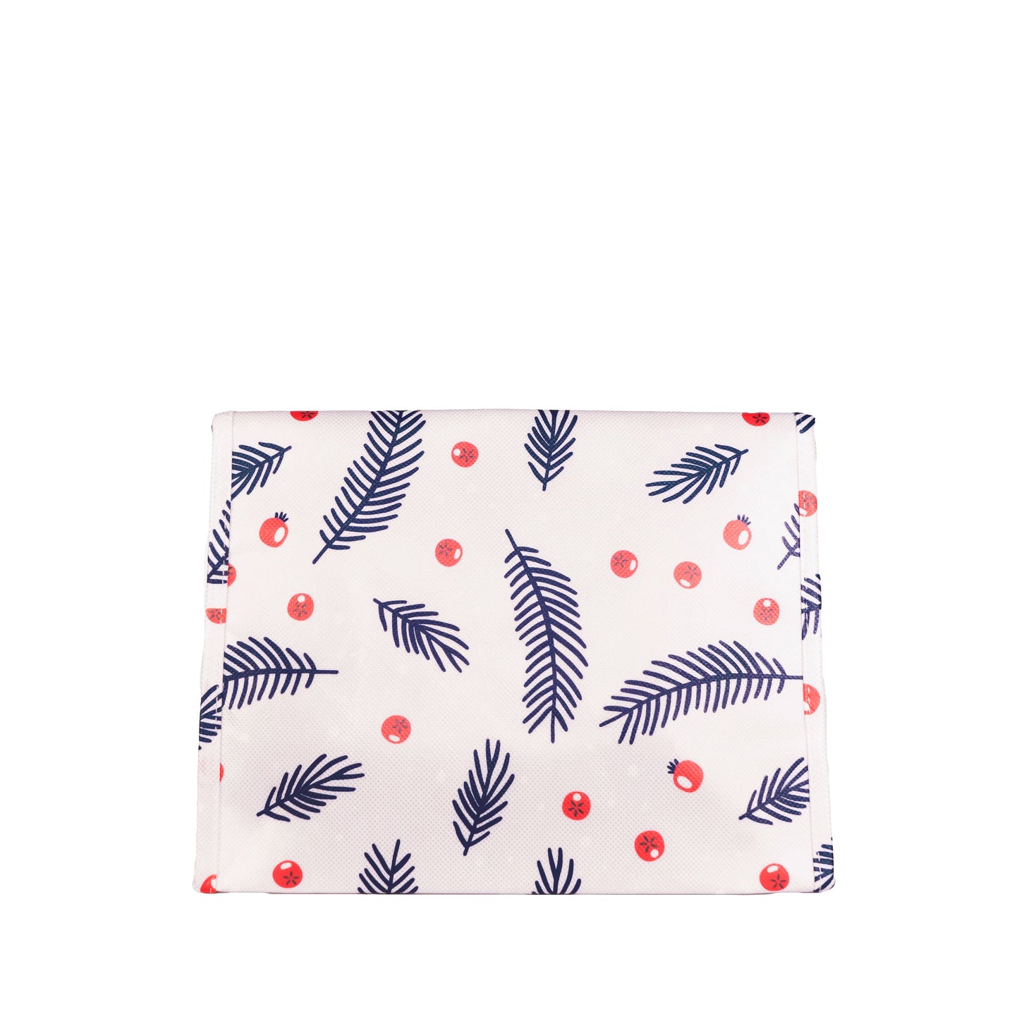EverEnvelope: Small Blue and Red Print Reusable Gift Bag with Magnetic Closure