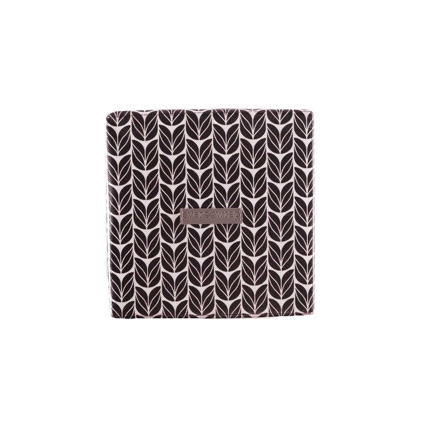 EverBox: Small Black, White and Pink Collapsible Gift Box with White Satin Ribbon