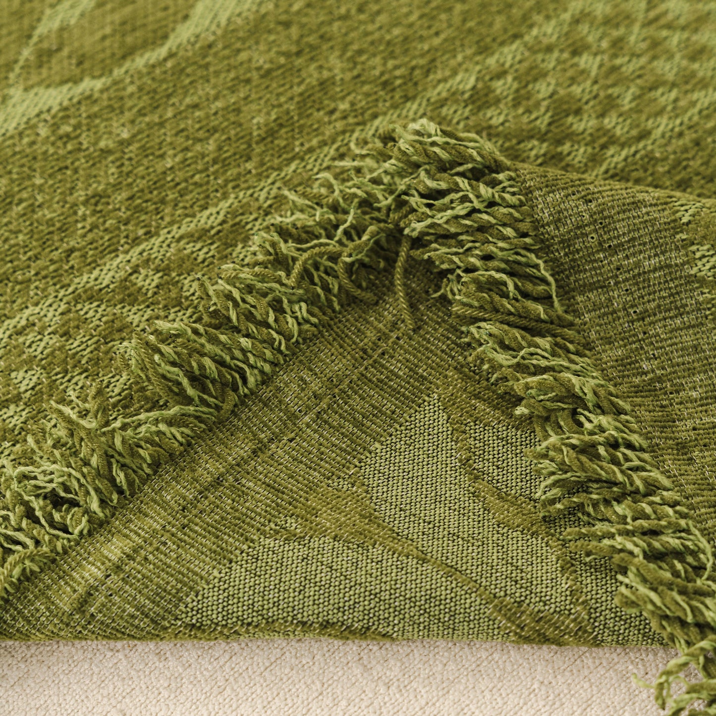 Sofa Cover Blanket Throw with Tassels, Decorative Furniture Protector for Dogs/Pets