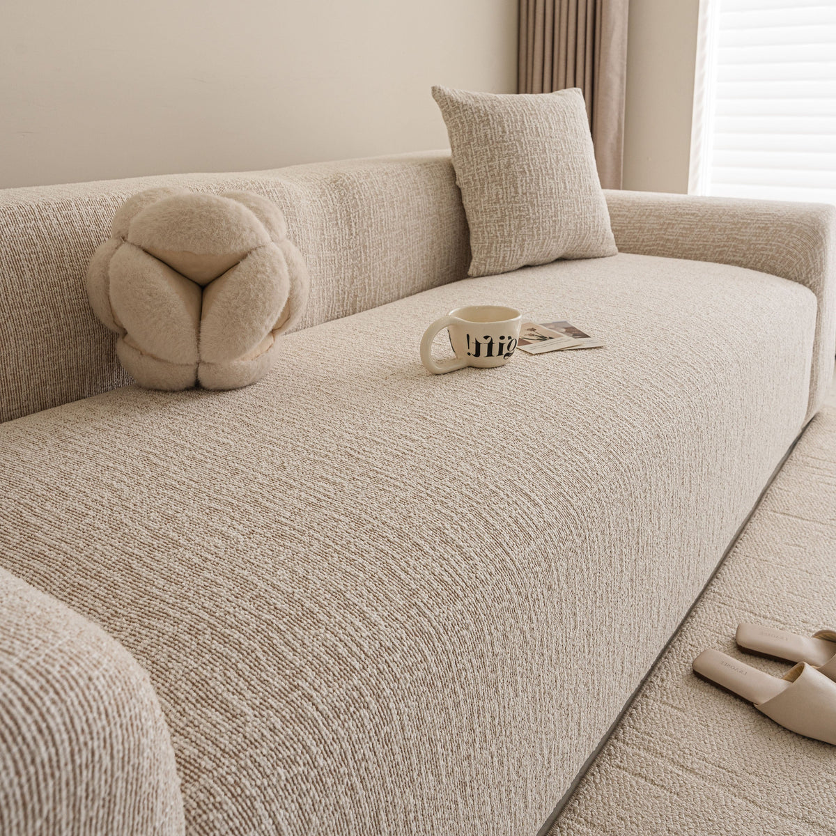 High Stretch Washable Slipcover, Non-Slip Washable Furniture Protector for Kids Pets