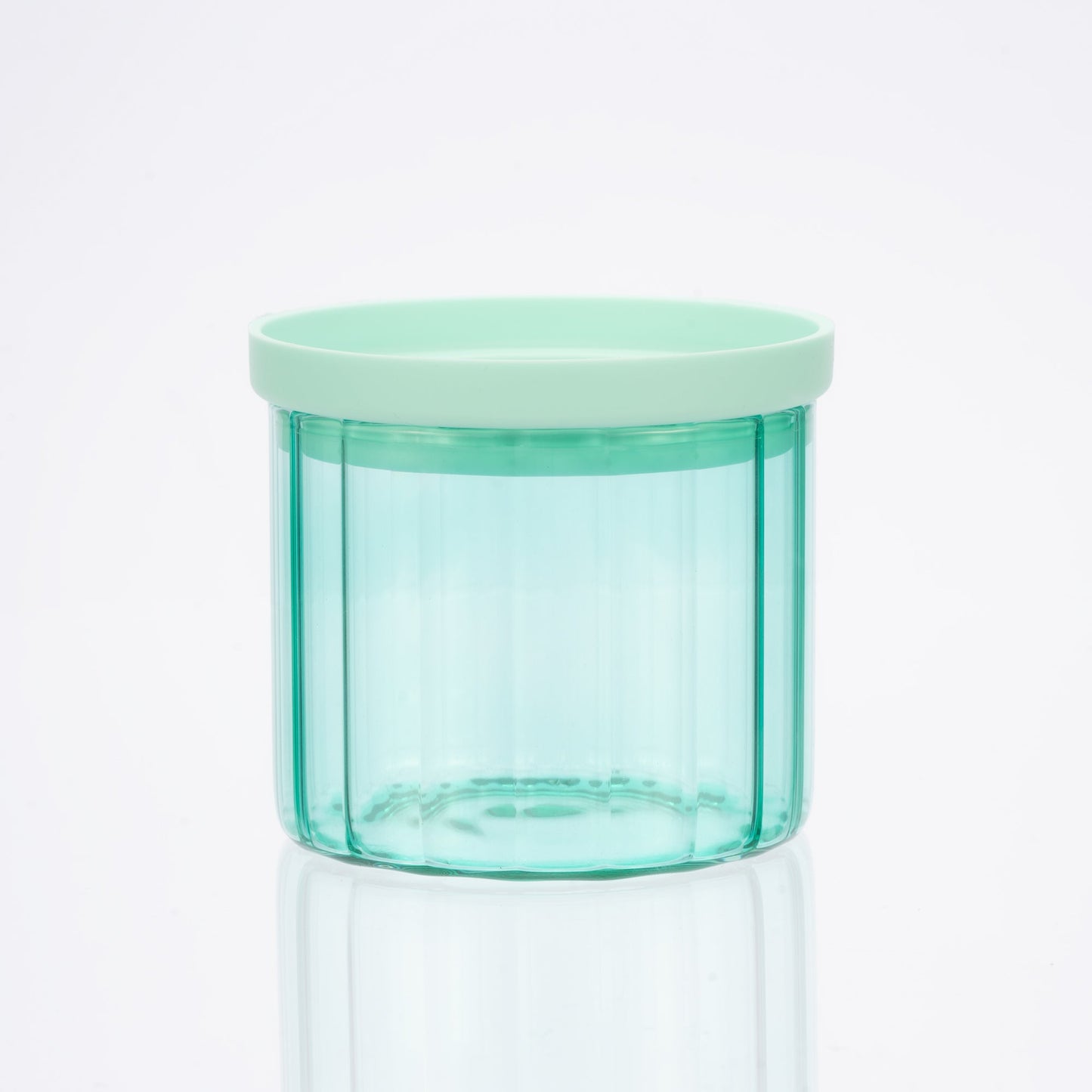 Glass Canister Set & Glass Lid - Diamond Blue