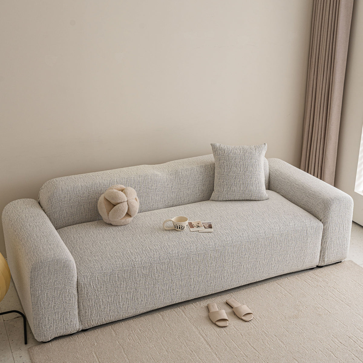 High Stretch Washable Slipcover, Non-Slip Washable Furniture Protector for Kids Pets