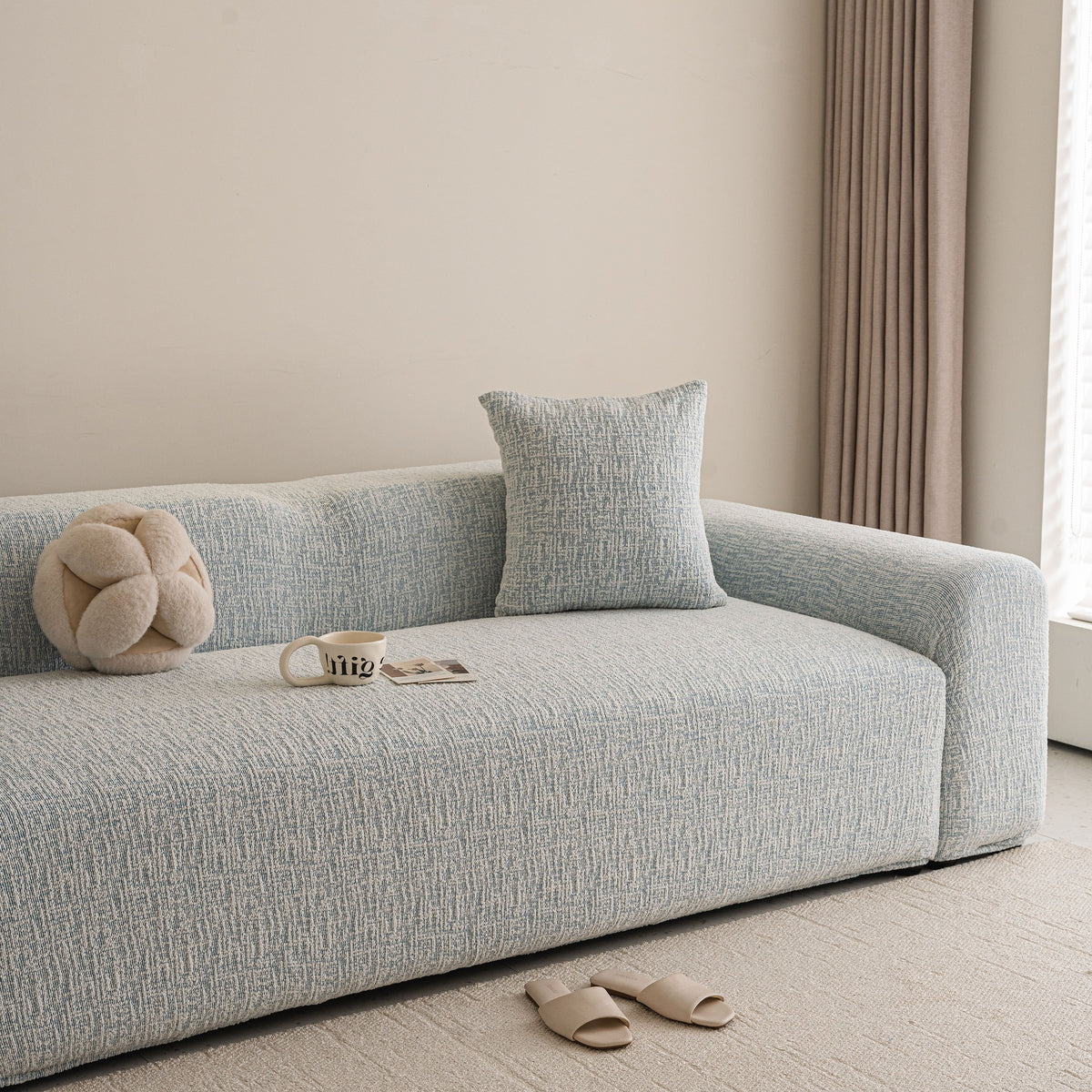 High Stretch Washable Slipcover, Non-Slip Washable Furniture Protector for Kids Pets