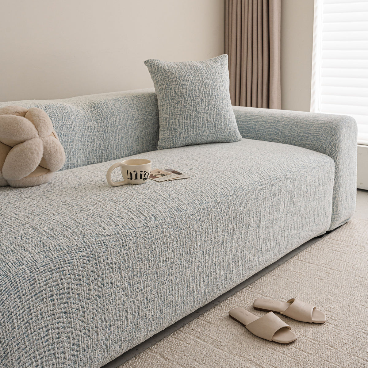 High Stretch Washable Slipcover, Non-Slip Washable Furniture Protector for Kids Pets