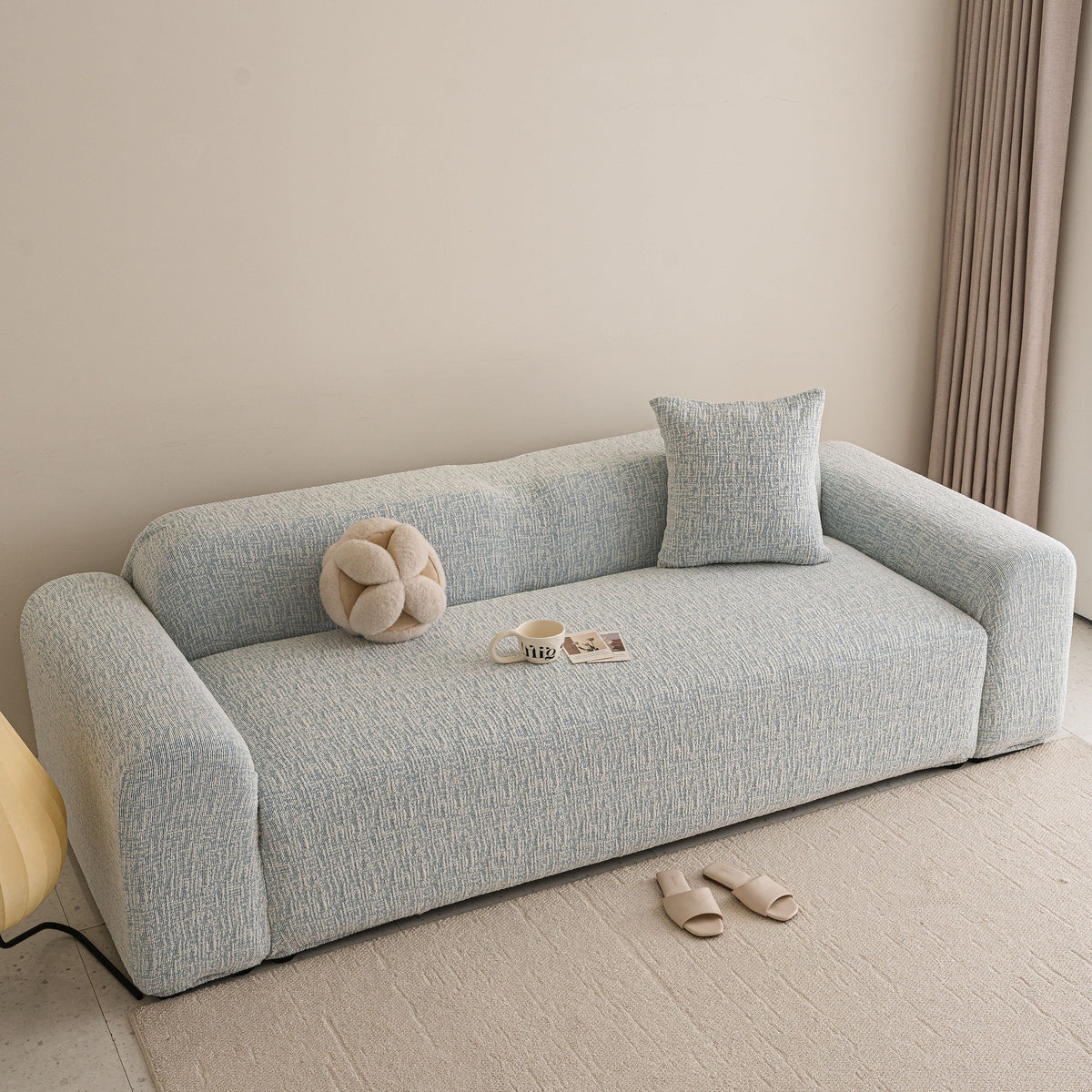 High Stretch Washable Slipcover, Non-Slip Washable Furniture Protector for Kids Pets