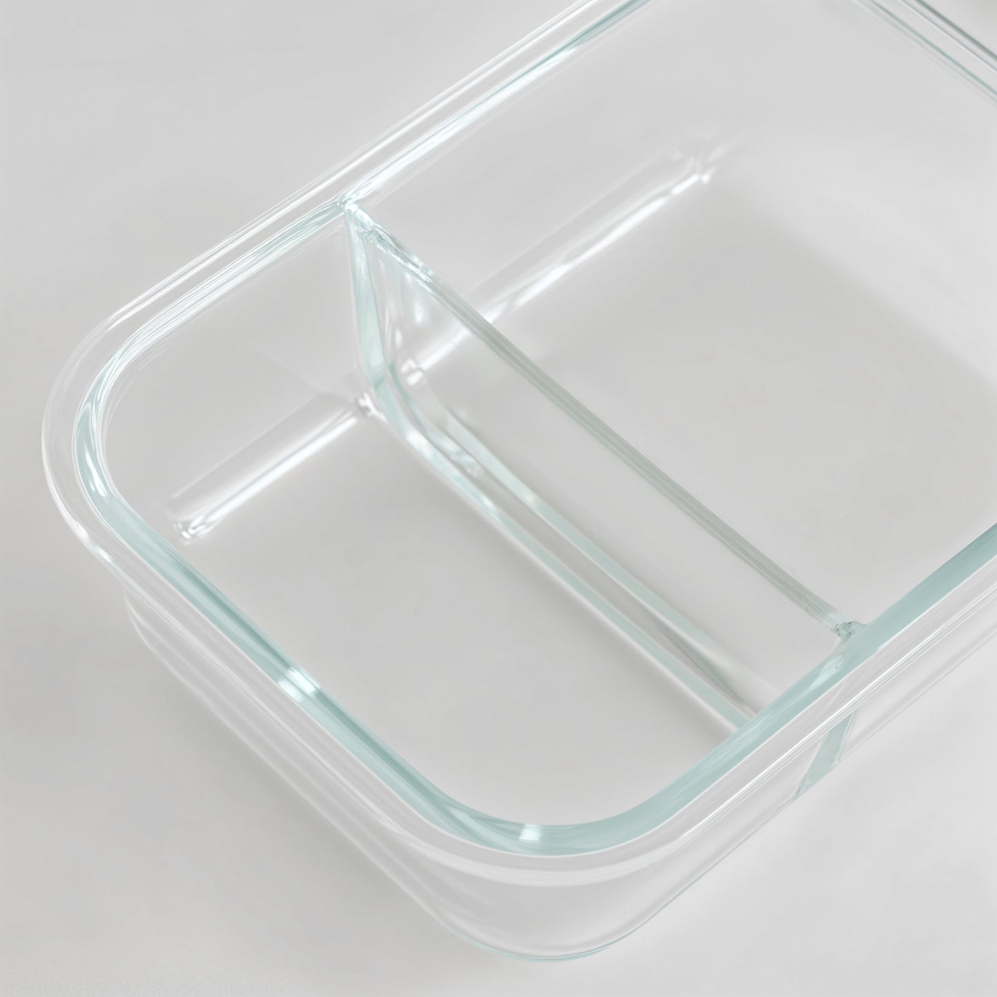 Glass Bento Box - 3 Sections (Vanilla)