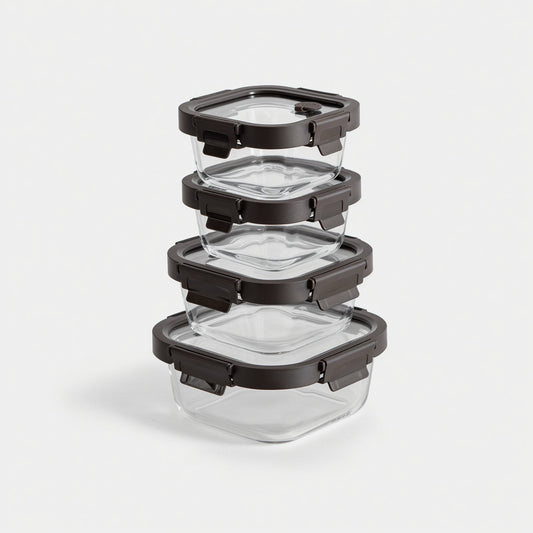 Square Glass Container Set