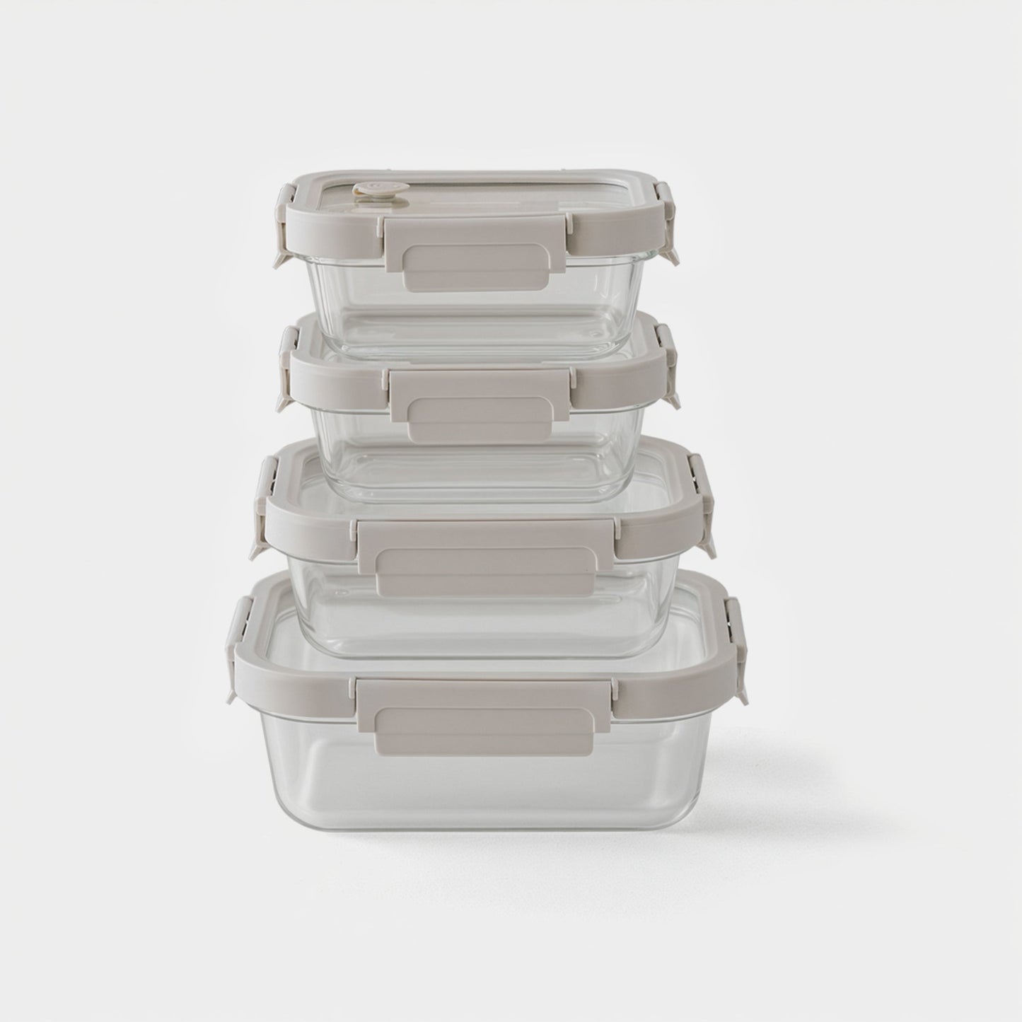 Rectangular Glass Container Set