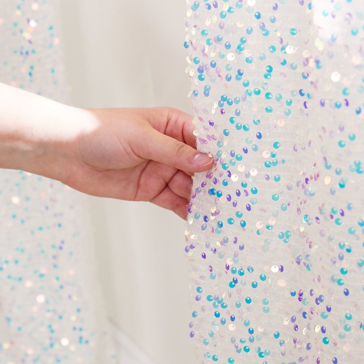 Ballgown Glam Sparkle Sequins Window Curtain (Single Panel)