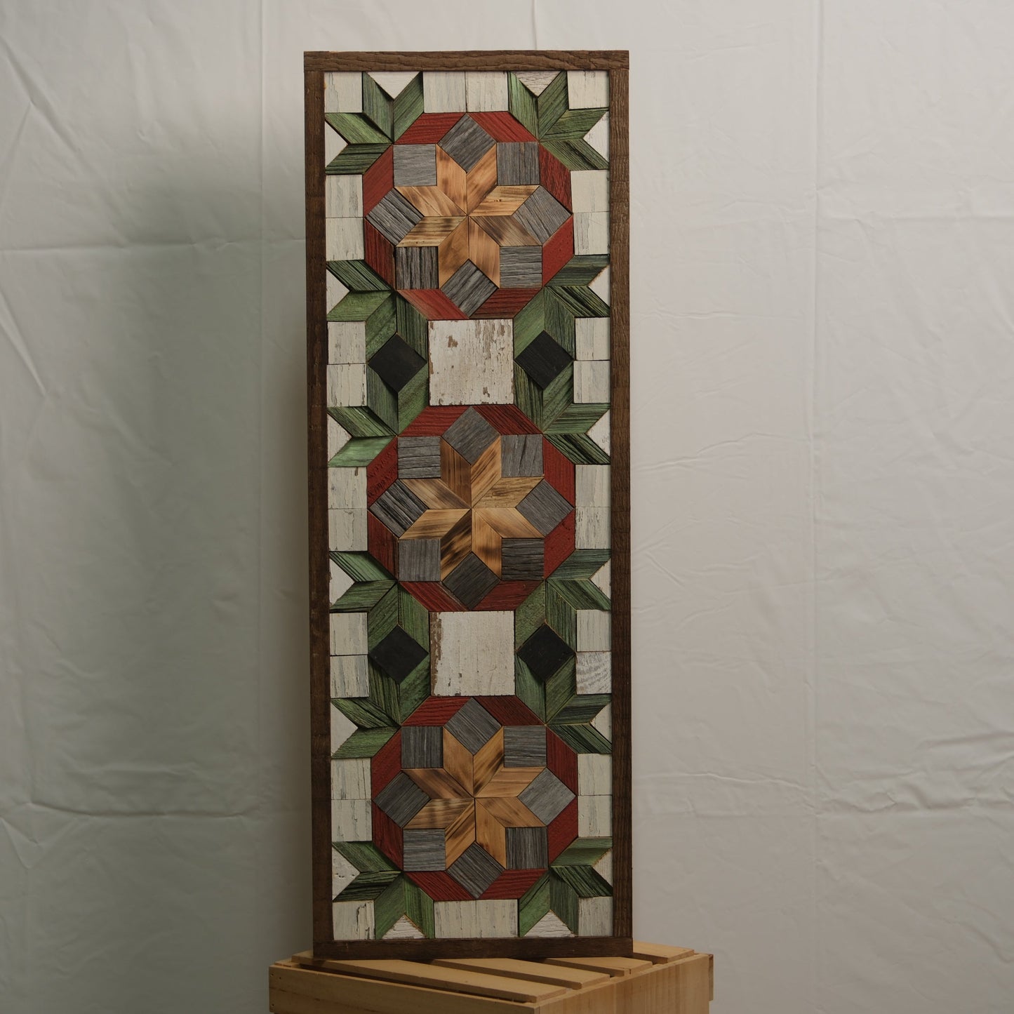 Amish Handmade Barn Quilt - Banner (10.5 in x 30 in)