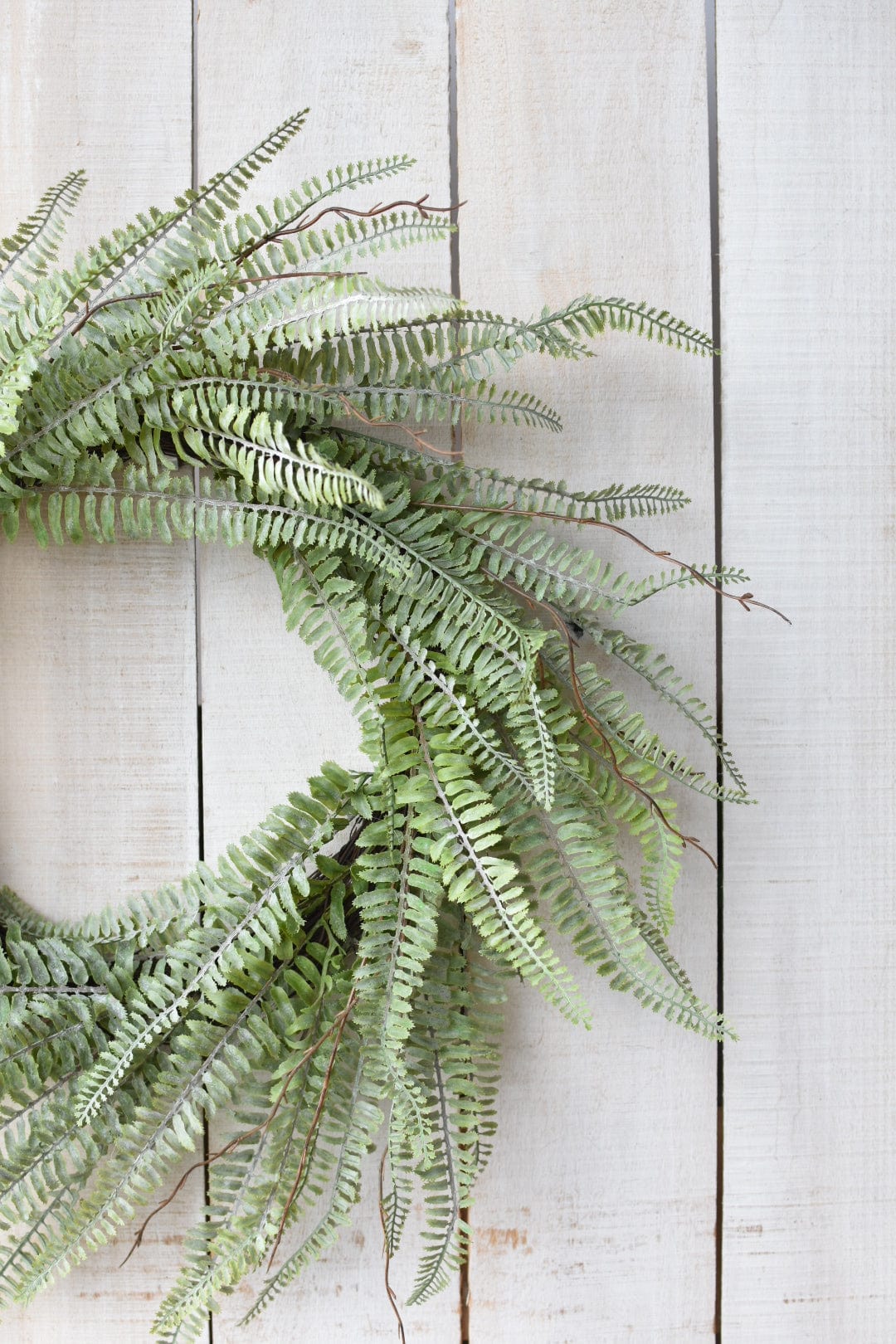 24" Faux Forest Fern Wreath